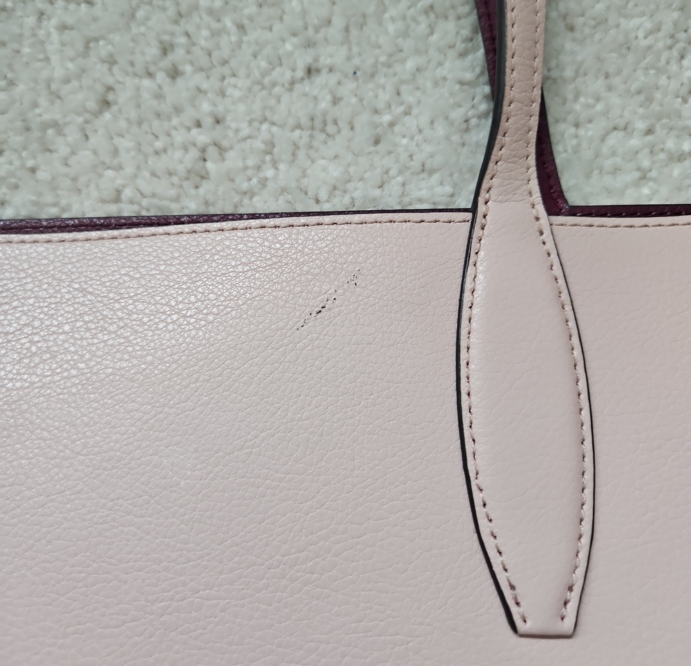 kate spade New York Blush Pink Leather Tote with Wristlet - Picture 7 of 8